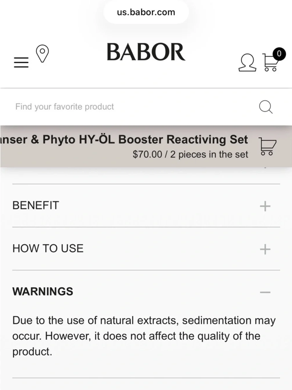 BABOR HY-ÖL Phytoactive Cleansing Oil